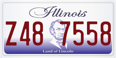 IL license plate Z487558