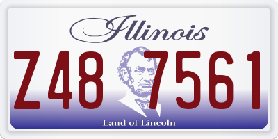 IL license plate Z487561