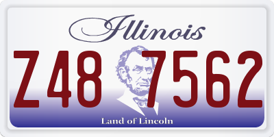 IL license plate Z487562