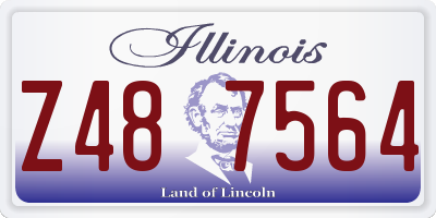 IL license plate Z487564