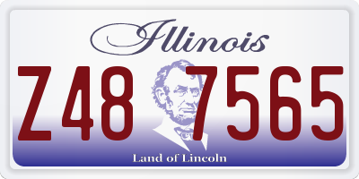 IL license plate Z487565