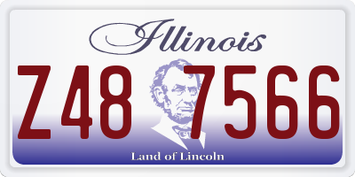 IL license plate Z487566