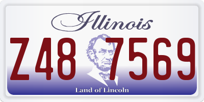 IL license plate Z487569