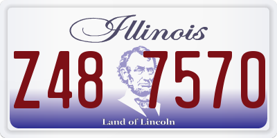 IL license plate Z487570