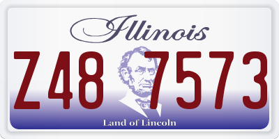 IL license plate Z487573