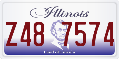 IL license plate Z487574