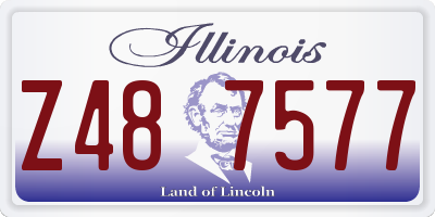 IL license plate Z487577