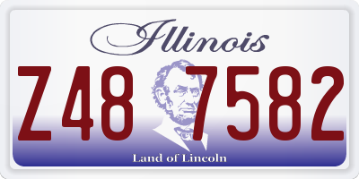 IL license plate Z487582