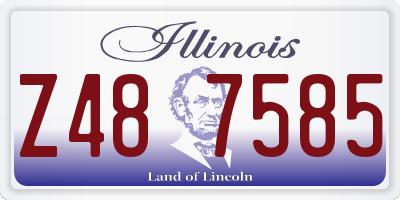 IL license plate Z487585