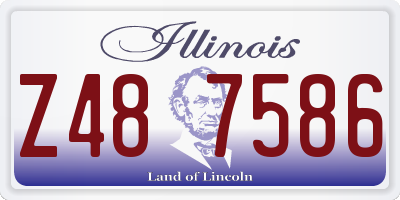 IL license plate Z487586