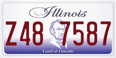 IL license plate Z487587