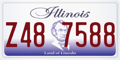 IL license plate Z487588