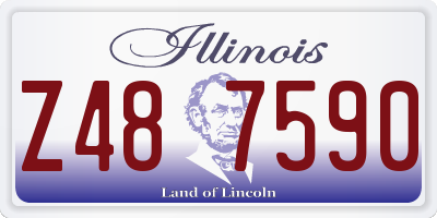 IL license plate Z487590