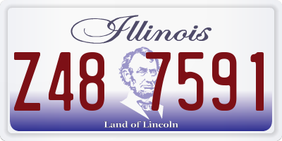 IL license plate Z487591