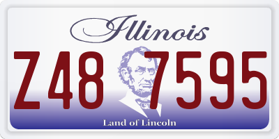 IL license plate Z487595