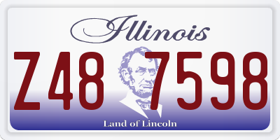 IL license plate Z487598