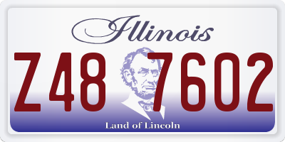 IL license plate Z487602