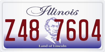 IL license plate Z487604