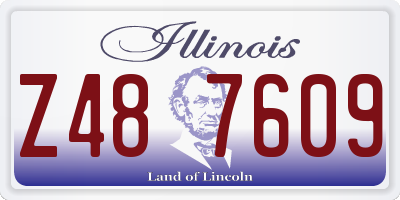 IL license plate Z487609