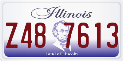 IL license plate Z487613