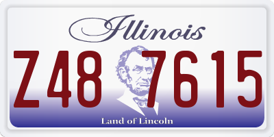 IL license plate Z487615
