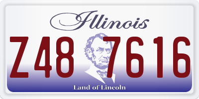IL license plate Z487616