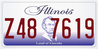 IL license plate Z487619