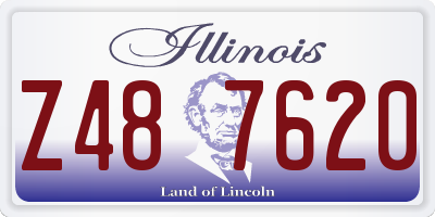 IL license plate Z487620