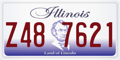 IL license plate Z487621