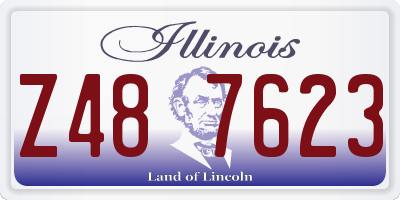 IL license plate Z487623