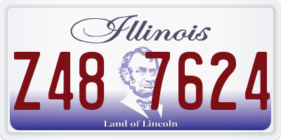 IL license plate Z487624