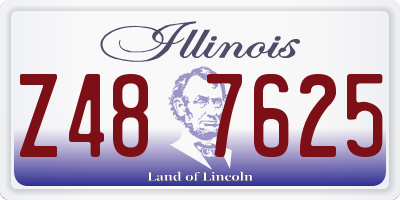 IL license plate Z487625