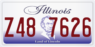 IL license plate Z487626