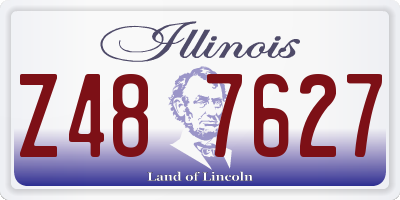 IL license plate Z487627