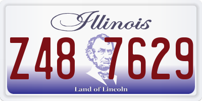 IL license plate Z487629