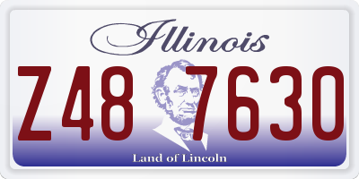 IL license plate Z487630