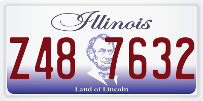 IL license plate Z487632