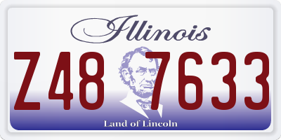 IL license plate Z487633