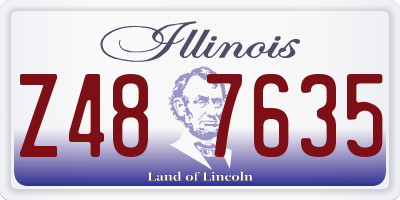 IL license plate Z487635