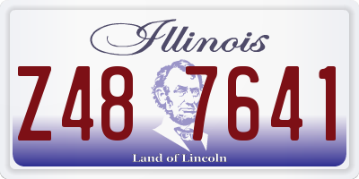 IL license plate Z487641