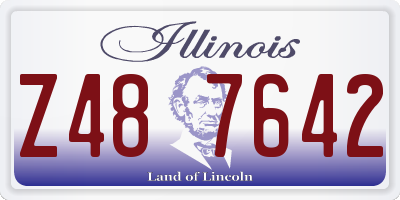 IL license plate Z487642