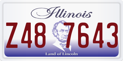 IL license plate Z487643