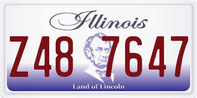 IL license plate Z487647