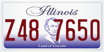 IL license plate Z487650