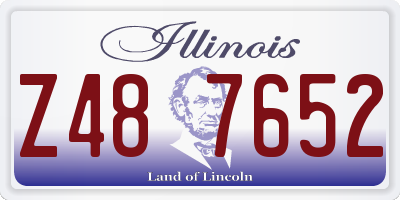 IL license plate Z487652
