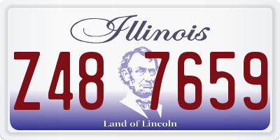 IL license plate Z487659