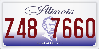 IL license plate Z487660