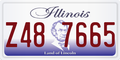 IL license plate Z487665
