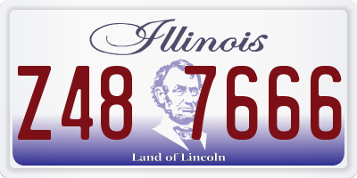 IL license plate Z487666