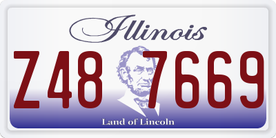 IL license plate Z487669